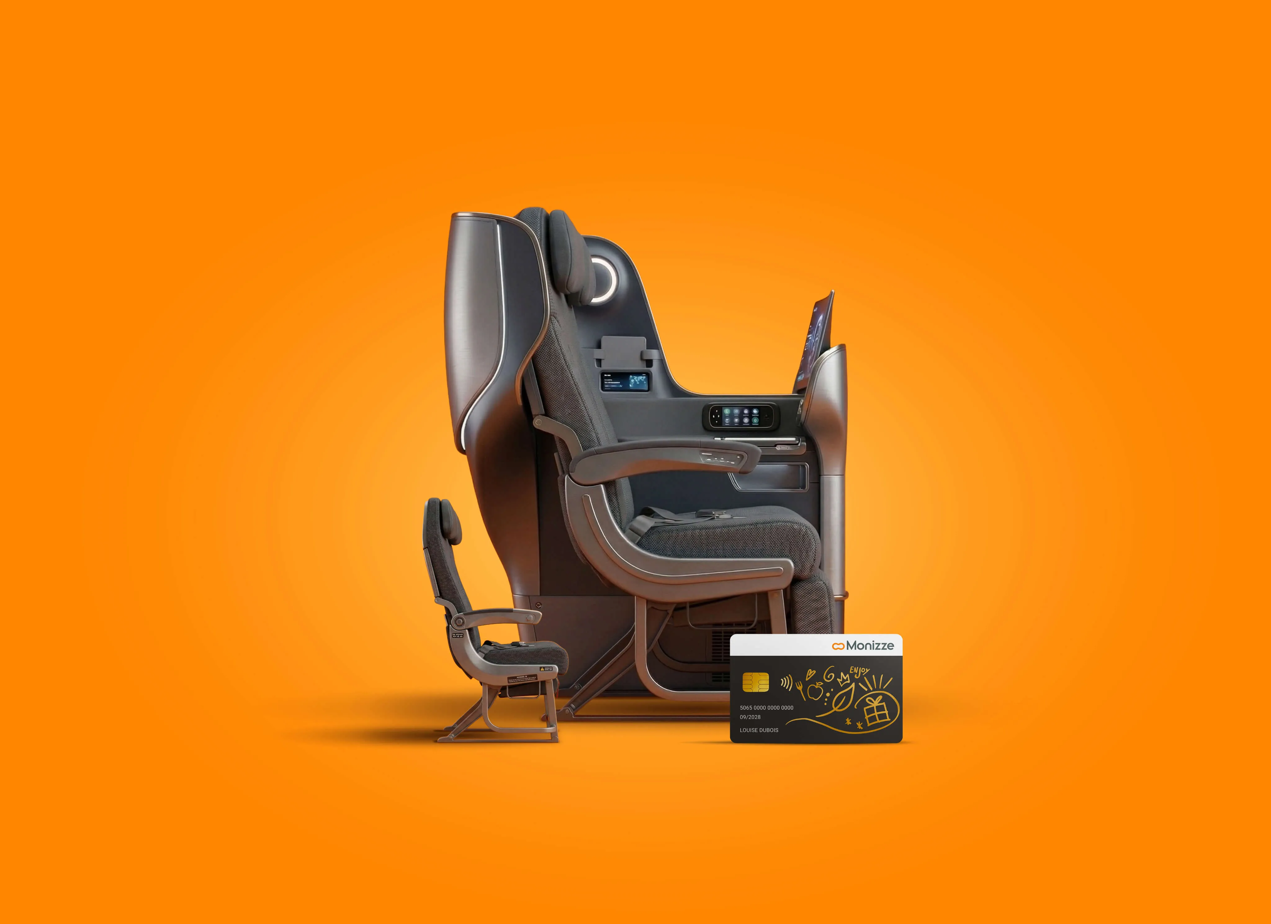 Traveller with suitcase waiting at the airport