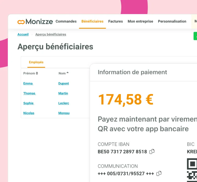 Espace client MyMonizze