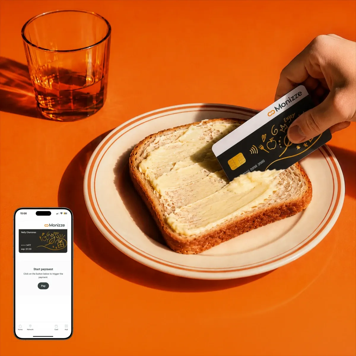 Paying with the Monizze app thanks to Monizze Pay